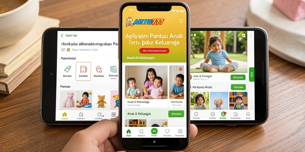 Tampilan antarmuka ARTIS777 yang intuitif untuk Pantau Anak.