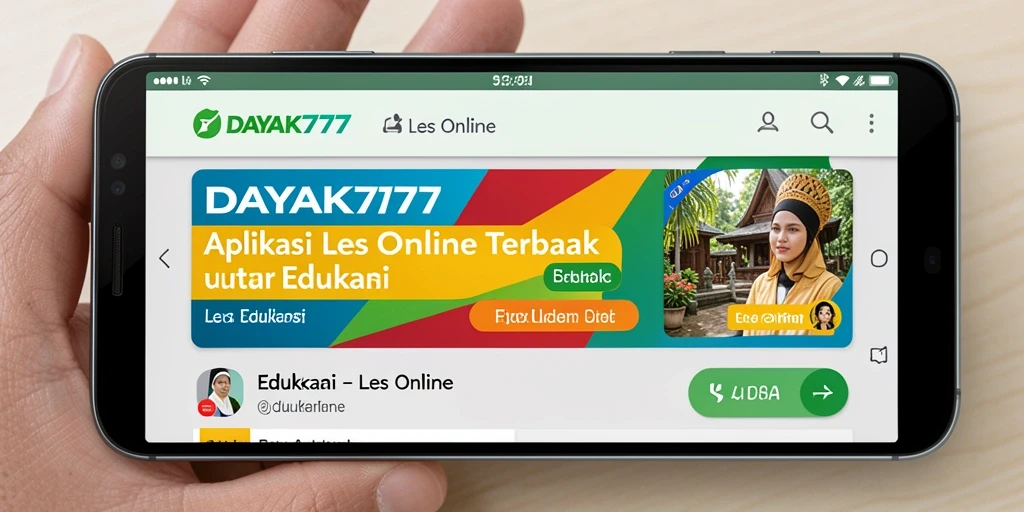 Antarmuka aplikasi Les Online yang ramah pengguna dan fungsional.