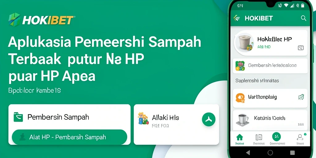 Tampilan antarmuka HOKIBET yang bersih untuk pembersihan sampah.