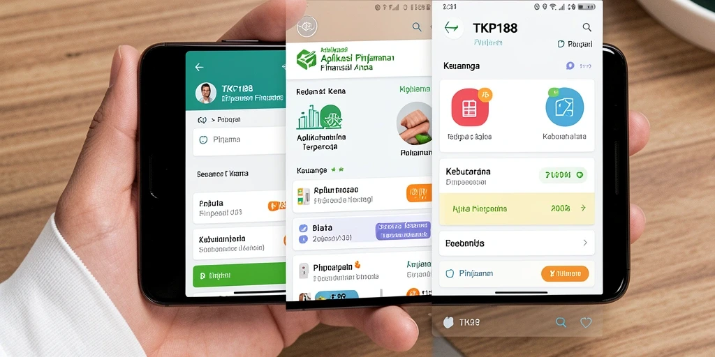 Tampilan antarmuka aplikasi TKP188 yang intuitif dan modern.