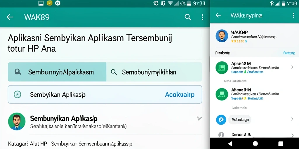 Screenshot antarmuka WAK89 yang sederhana dan intuitif.