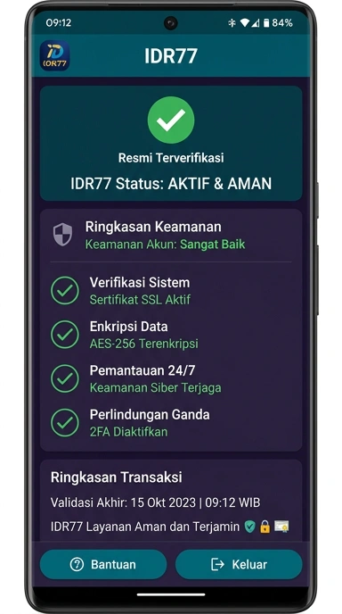 Halaman Resmi Kanal idr77 untuk Android